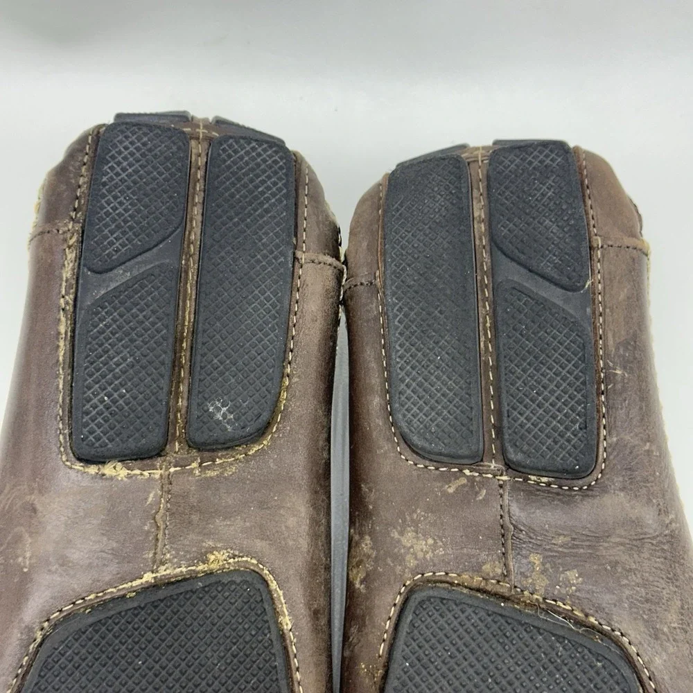 Clarks‎ England Mansell Men's Shoes Size 11 M Brown Leather Driving Loafers